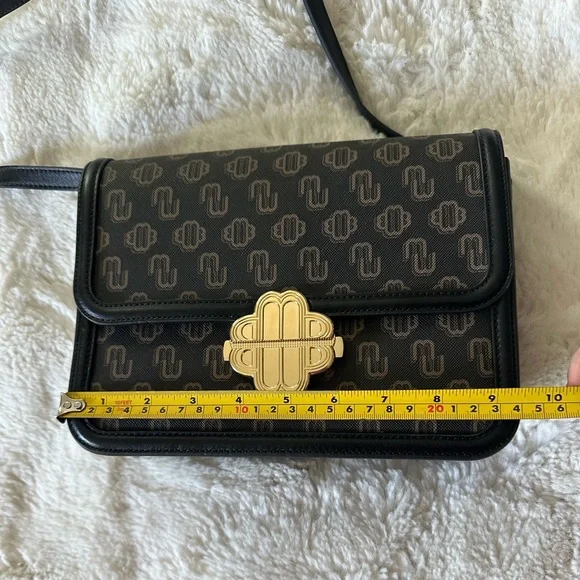 MAJE  - New Leather crossbody bag in Brown - Picture 9 of 10